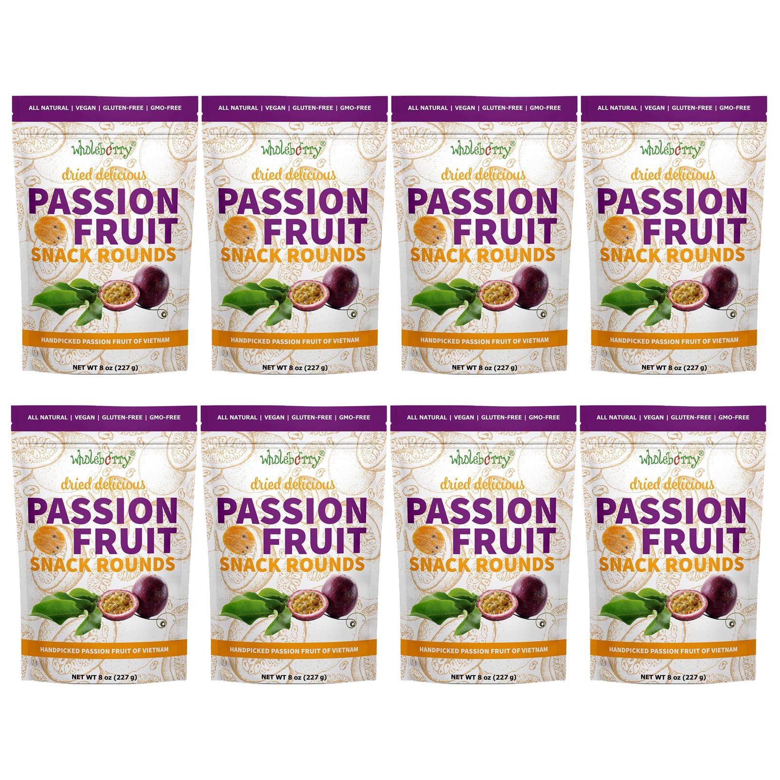 Tryspree Free Wholeberry Passion Fruit Snack Rounds Products