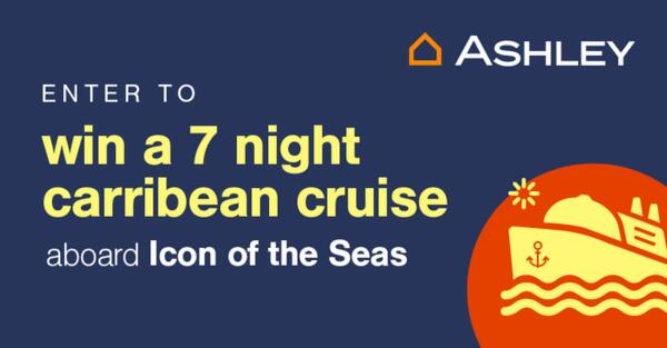 Enter and WIN a 7 Night Caribbean Cruise From Ashley Furniture!