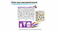 Kids' Craft Fun: Free Color Your Own Pencil Pouch at JCPenney!