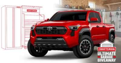 Gear Up for a New Ride and Garage! Win a 2024 Toyota Tacoma + CRAFTSMAN Makeover!