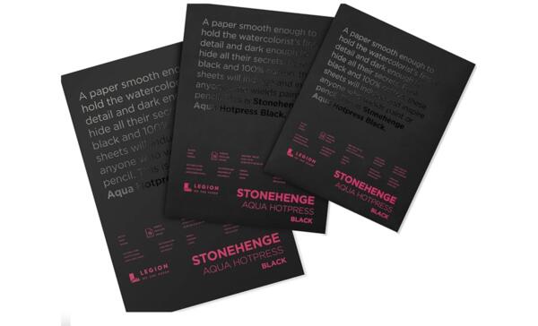 Artists, Grab Your FREE Stonehenge Aqua Hotpress Black Sample Now!