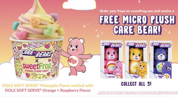 Froyo and Fun! Free Care Bear Plush with SweetFrog Magic!