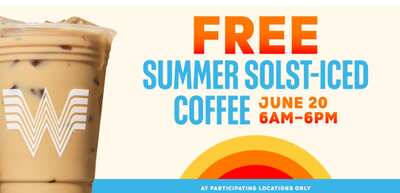 Cool Down on the Longest Day: Free Iced Coffee at Whataburger!