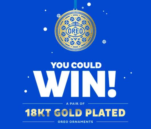 Golden Delight! Win a Stunning OREO Gold Plated Ornament!