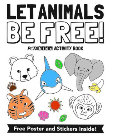 Get a FREE Let Animals Be Free Circus Activity Book, Poster & Stickers!