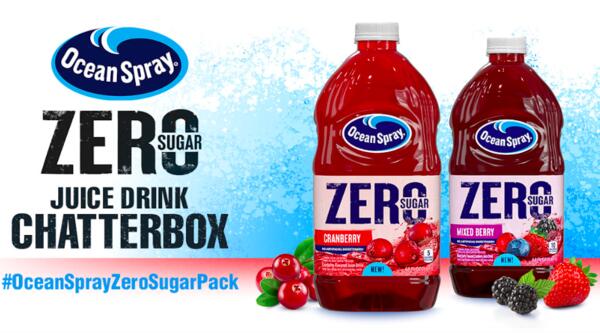 Ocean Spray Zero Sugar Juice Drink Chatterbox Kit for Free