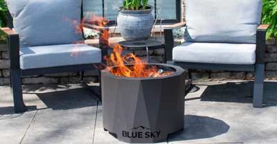 Bring the Warmth Home! Enter to Win a Blue Sky Smokeless Patio Fire Pit Bundle!