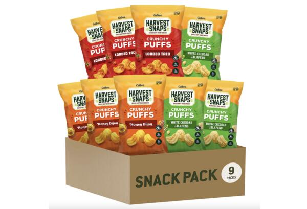 Snack Smarter for Free—Harvest Snaps Crunchy Puffs After Cash Back!