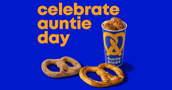 Free Cinnamon Sugar or Original Pretzel – Auntie Anne's Special Offer!