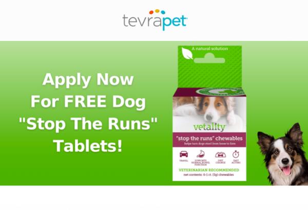 TevraPet Anti-Diarrhea Chewable Tablets for Dogs for Free