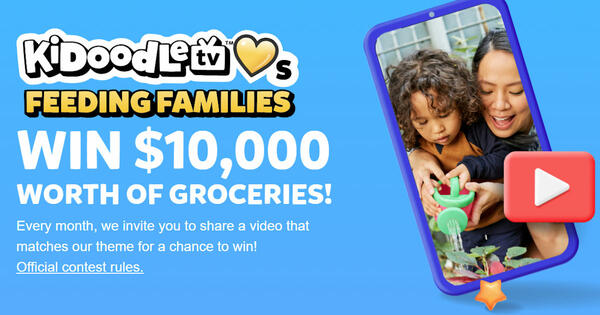 KidoodlED's Big Grocery Bonanza: Win $10,000 to Fill Your Fridge!