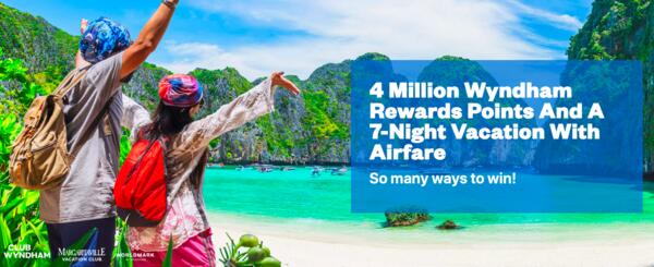 Turn Points into Paradise: Win 4 Million Wyndham Rewards!