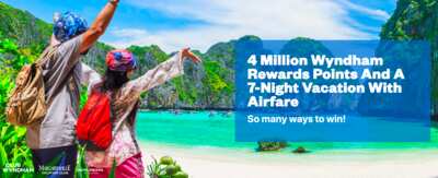 Turn Points into Paradise: Win 4 Million Wyndham Rewards!