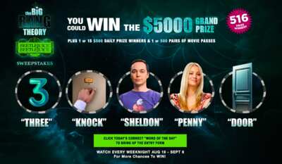 Go Big with The Big Bang Theory – Win Cash or BEETLEJUICE Tickets!