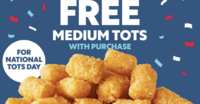 Get ‘Em While They’re Hot—Free Medium Tots at Sonic Thru Feb 2!