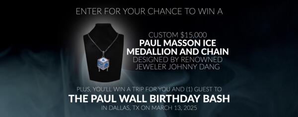 Iced Out & Cashed Up – Win a Paul Masson Ice Necklace & $1,000!