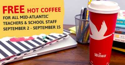 Educators, Your Coffee is On Us at Wawa!