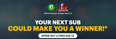 Subway’s Footlong Season Sweepstakes – Tons of Prizes Up for Grabs!