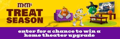 Big Screen Dreams: Win a $25,000 Home Theatre Makeover & Daily Prizes from M&M’s!