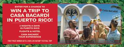 Rum-antic Getaway: Win a Trip to Casa Bacardi in Puerto Rico!