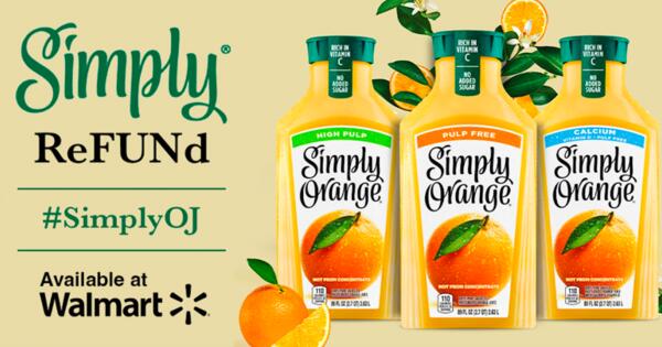 SIMPLY Orange Juice ReFUND for Free with Ripple Street