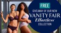 Feel Effortlessly Beautiful: Free Vanity Fair Bra & Panty Set + Free Shipping!