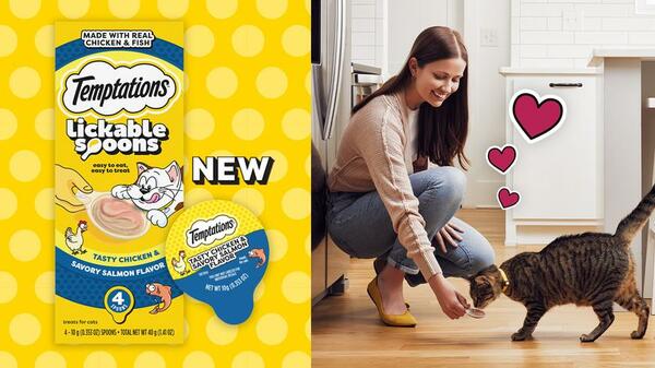 Pamper Your Feline: Free Temptations Lickable Spoons Coupon!