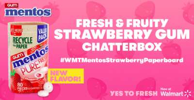 Get a Burst of Freshness: Free Mentos Strawberry Gum Chatterbox