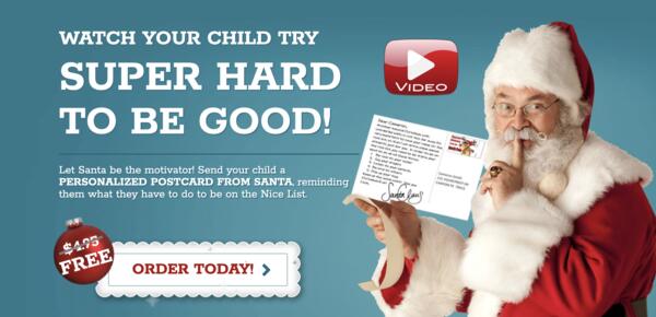 Holiday Joy Delivered: Free Santa Postcard for Just $1.98 Shipping!