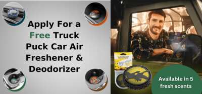 Score Free Truck Puck Automobile Air Fresheners – Limited Supply!