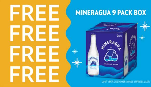9-Pack of Mineragua Sparkling Water for Free