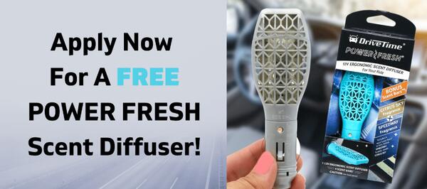 Drive Time 12V Power Fresh Scent Diffuser for Free