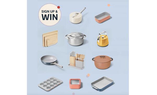 A Kitchen Revolution: Win $10,000+ of Caraway Kitchenware Today!