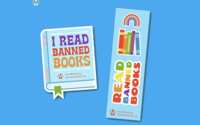 Support Literacy: Free 'Read Banned Books' Bookmark and Sticker!