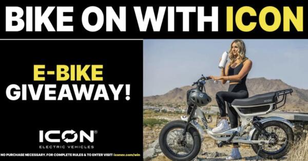 Take the Ride of Your Life – Win an ICON E-Bike!