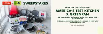 Chef-Approved! Win a GreenPan x America's Test Kitchen Prize Pack!