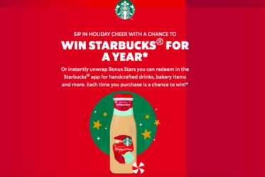 Free Coffee for a Year? Enter to Win Starbucks & More!