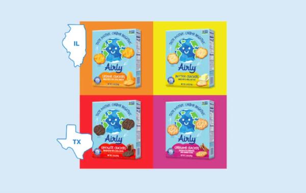 Box of Airly Crackers for Free After Rebate