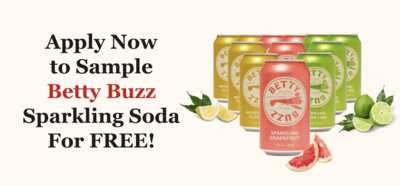 Naturally Delicious – Free Betty Buzz Sparkling Soda for a Limited Time!