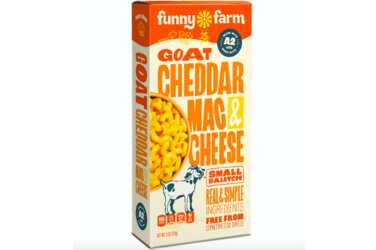 Rich, Cheesy, Free! Get Funny Farm Goat Cheddar Mac & Cheese at Whole Foods