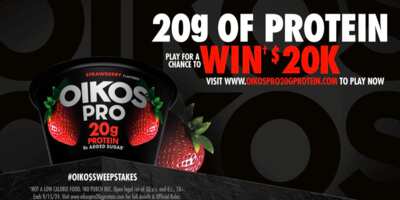 Oikos Pro Giveaway: 20 Grams, 20 Grand—Enter Now!