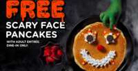 Boo-licious Breakfast! Free Scary Face Pancakes for a Limited Time!