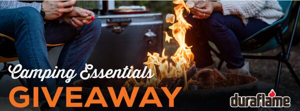 Enter the Duraflame Sweepstakes and WIN a Family Tent, a $200 Walmart Gift Card, Fire Logs and a Smores Kit!