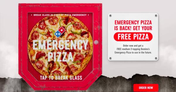 Crisis Averted – Free Emergency Pizza from Domino’s!