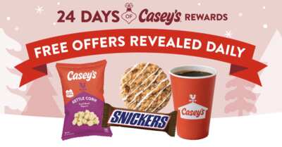 Casey’s Holiday Surprise: Free Item Each Day for 24 Days!