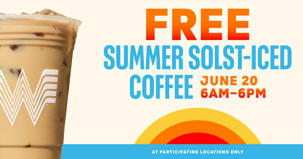 Grab Your Free Iced Coffee at Whataburger Today!