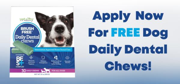 FREE Dog Daily Dental Chews!