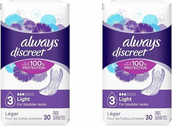 Obtain your FREE Always Discreet Pads from Walmart