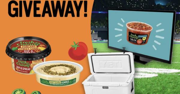 Win Big: Samsung 65” TV, Yeti Tundra Cooler & Fresh Cravings!