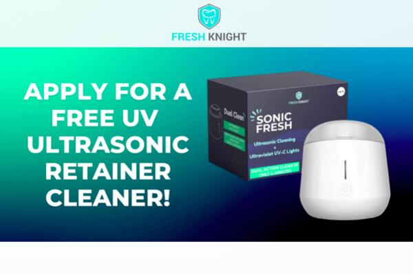Fresh Knight Sonic Fresh Ultrasonic Retainer Cleaner for FREE